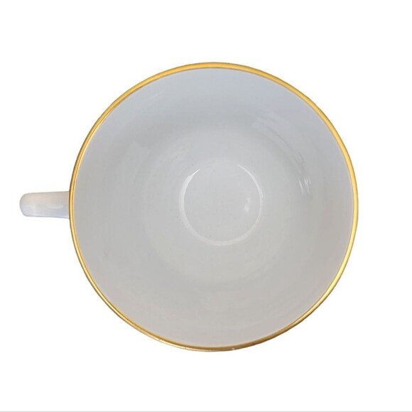 Spode Trade Winds Cup Saucer Red Gold England Fine Stone W128 Design C 1805 - Picture 9 of 11